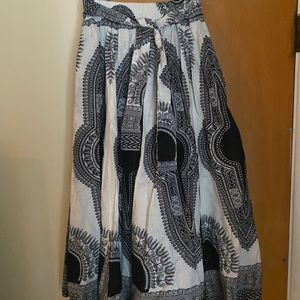 African maxi skirt